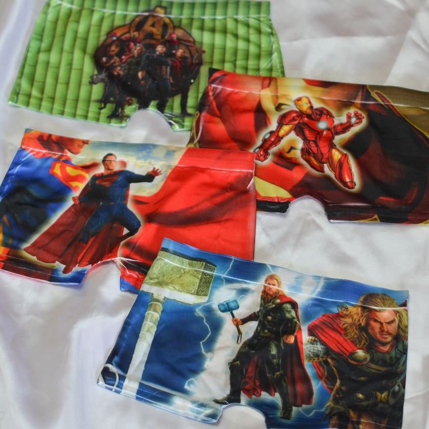 Kit 3 Cueca Box Infantil Estampada Masculina Moda Íntima Meninos