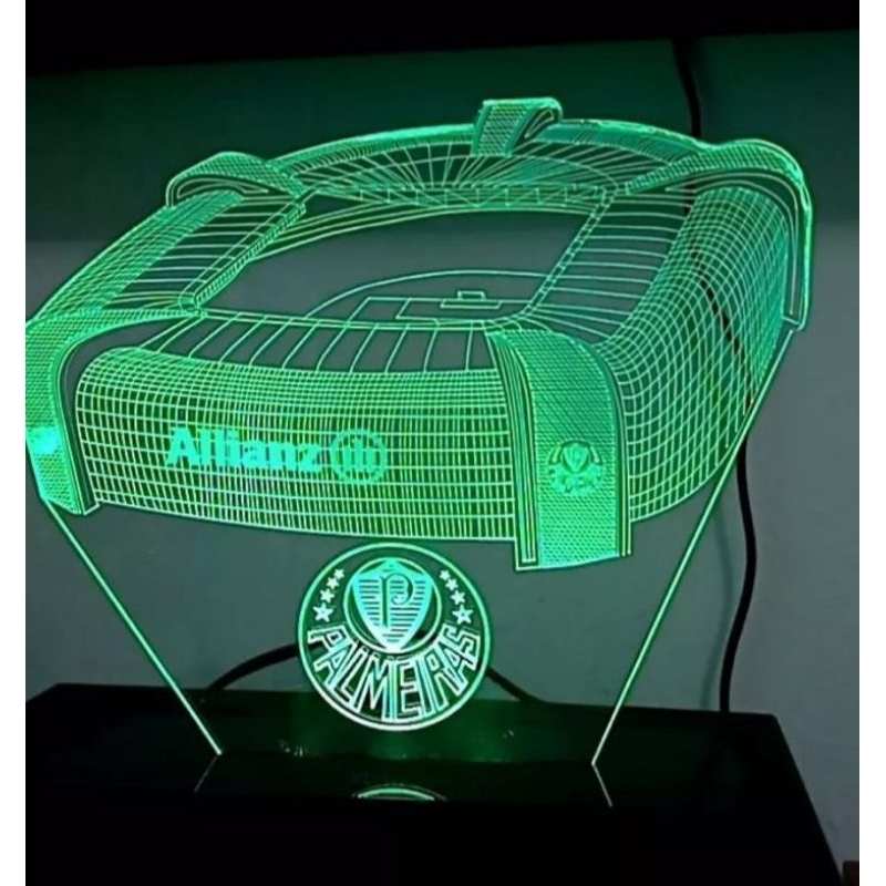 Luminaria Acrilico Led, Arena do Palmeiras, Linda peça decorativa