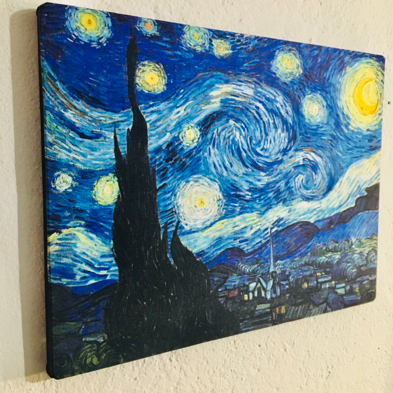 Quadro Tela Van Gogh noite estrelada obra de arte