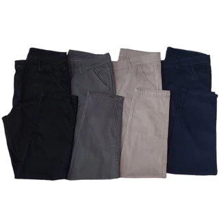 Calça masculina sarja preta com elastano plus size cód.153