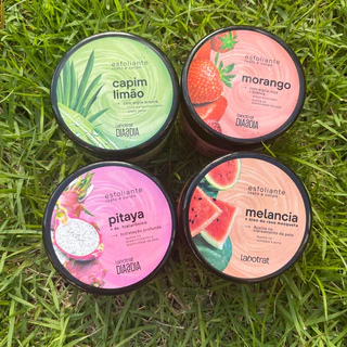 Esfoliante Corporal e Facial Melancia Morango pitaya Labotrat- Esfoliante Corpo e Rosto - 300g skincare skin care