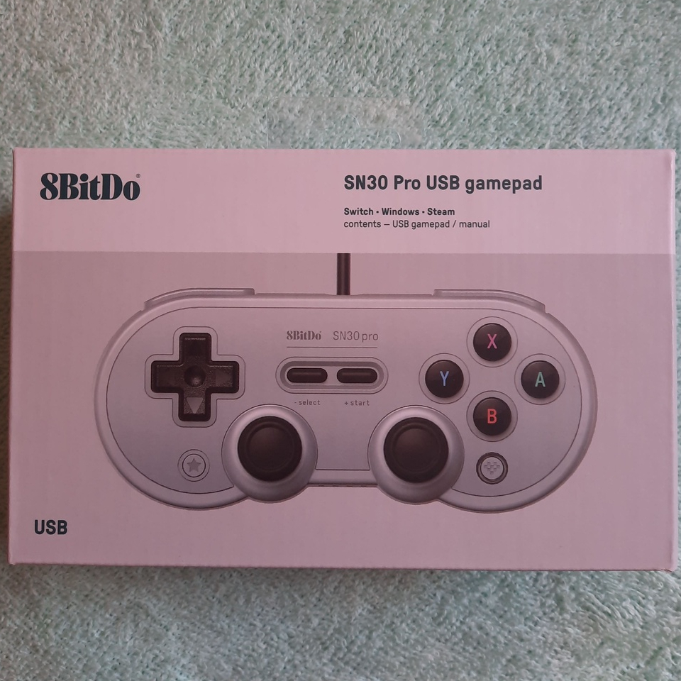 Controle 8BitDo SN30 Pro (Com fio) | Shopee Brasil