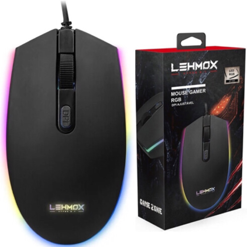 Mouse Gamer Led Rgb Com Fio Lehmox Gt M Shopee Brasil