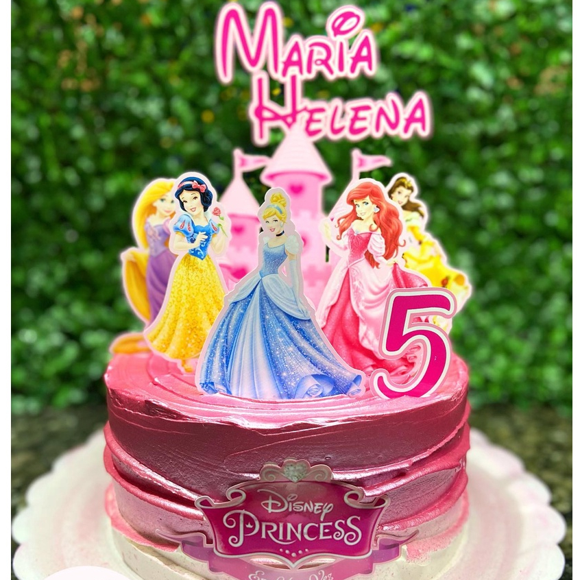 Princesas Disney M03 - Papel De Arroz Para Bolo Comestível