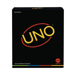 Jogo De Cartas Uno Minimalista Mattel original uno preto uno black