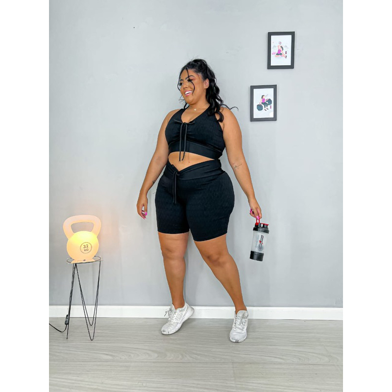 CONJUNTO FITNESS PLUS SIZE,ROUPA DE ACADEMIA.