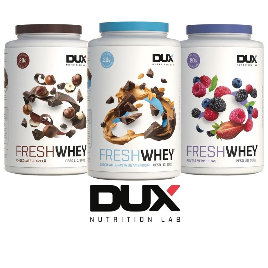 Fresh Whey Dux Nutrition Lab 900g Escolha o Sabor