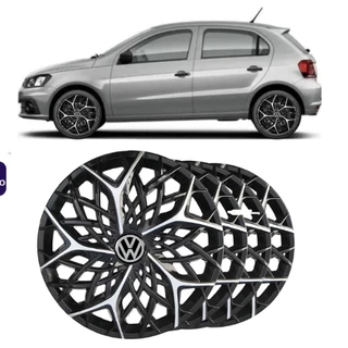 Kit 4 Carlota Esportiva Aro 14 Moove Vw Volkswagen Gol