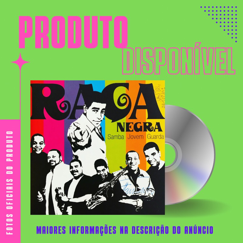 CD RAÇA NEGRA - SAMBA JOVEM GUARDA | Shopee Brasil