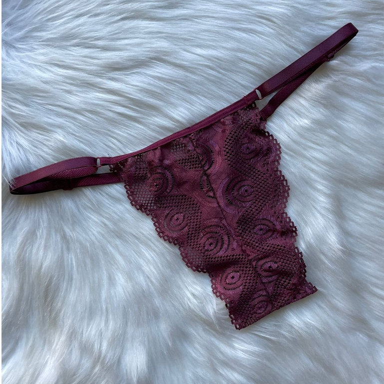 Calcinha de Renda Com Regulagem Lateral Lingerie | Shopee Brasil