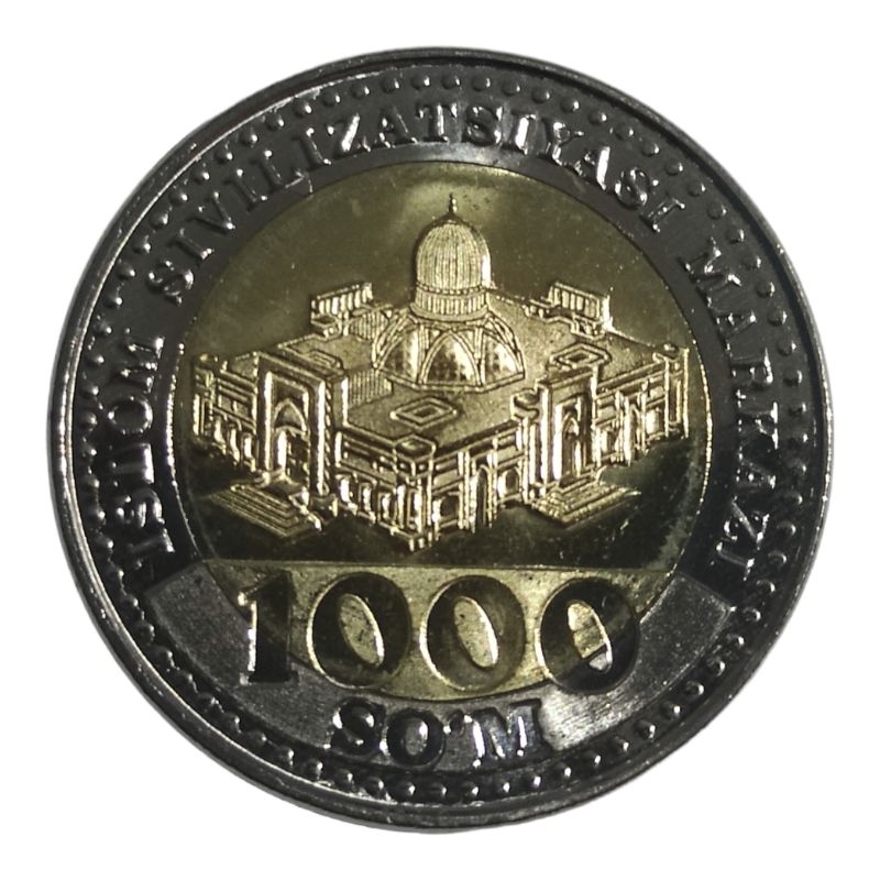 Moeda Uzbequistão 1000 Som 2022 FC - Bimetálica | Shopee Brasil