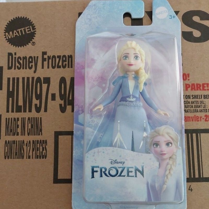 Mini Boneca Frozen - Elsa - Disney - 9 cm - Mattel - superlegalbrinquedos