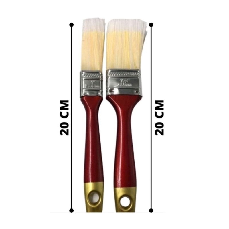 Pincel Kit C/2 Pinceis Trincha Acabamento Artesanato Pintura - Wellmix ...