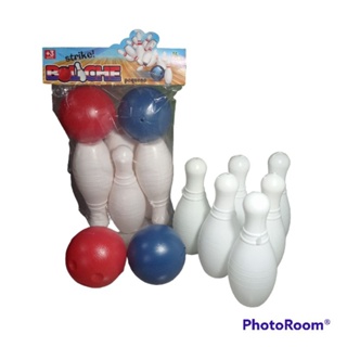 Jogo De Boliche Infantil, 8 Pinos De 10 Cm 2 Bolas De 5 Cm Bowling Game