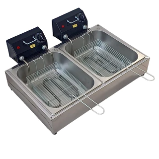 Fritadeira Elétrica 12 litros 2 cubas Profissional sem tampas promoção
