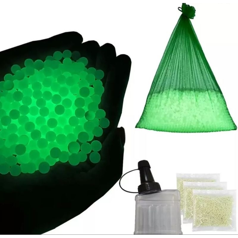 Bolinhas Gel Fluorescente 7-8mm 6 Mil Bolas