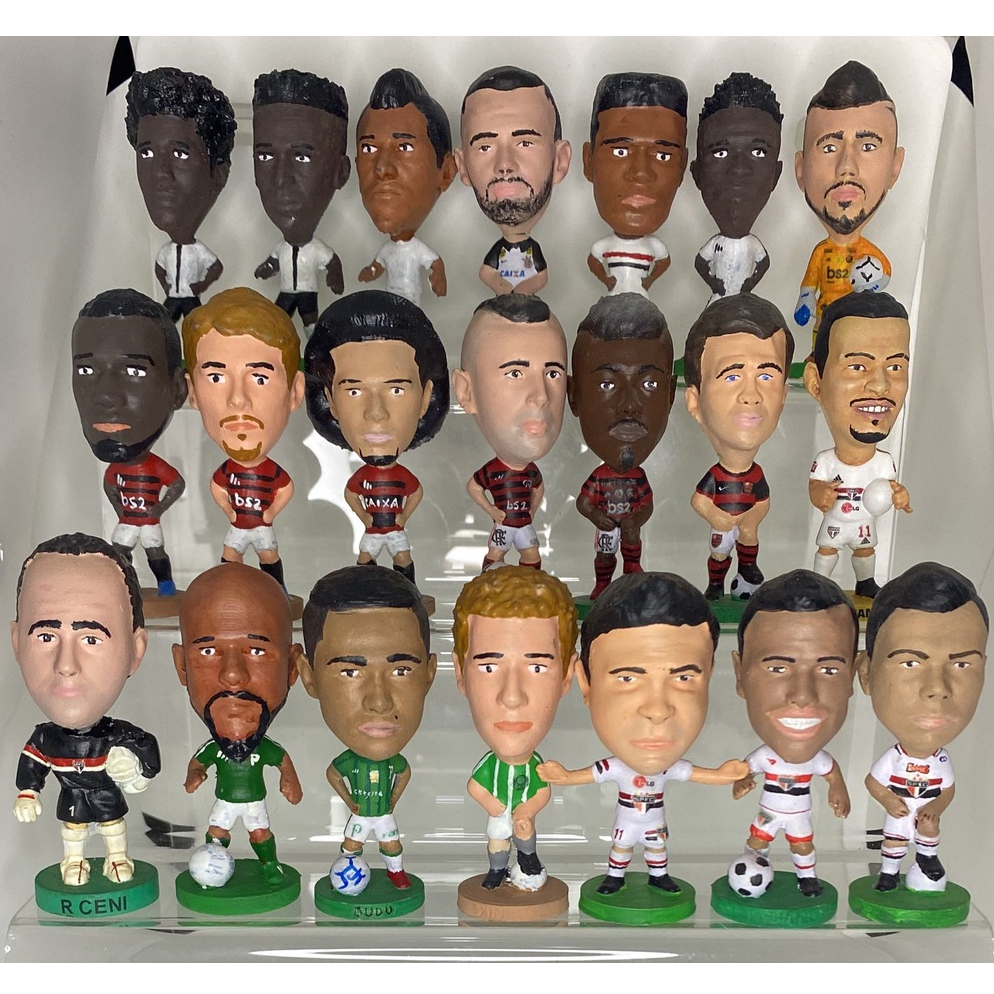 Minicraques Pintados GABIGOL, Palmeiras DUDU, SP ROGÉRIO CENI, CORINTHIANS E OUTROS