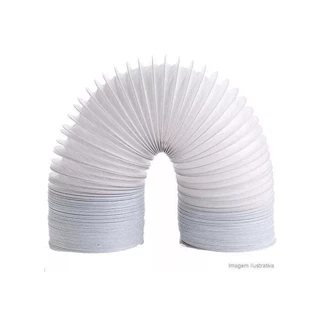 Mangueira Tubo Duto Flexível De Pvc Para Ar Condicionado Portátil 150mm De Diâmetro 3 Metros De Comprimento