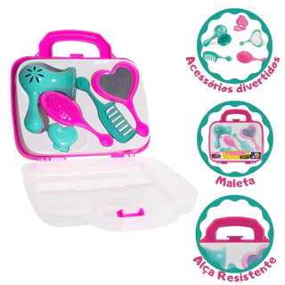 Kit Maletinha Camarim Fashion Infantil com Acessórios Samba em Oferta na Shopee