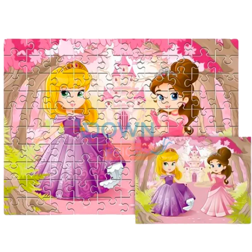 Quebra Cabeça Das Princesas Com 100 Peças Educativo | Shopee Brasil