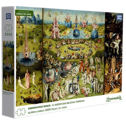 Quebra-Cabeça Puzzle O Jardim das Delícias Terrenas – Hieronysmus Bosch 2000 peças - Toyster