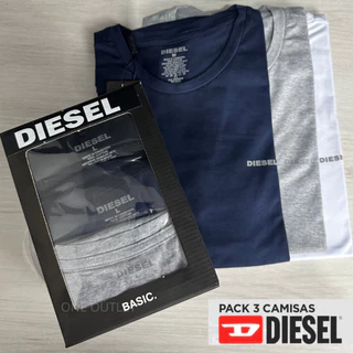 KIT 3 Camisetas Básicas Diesel.