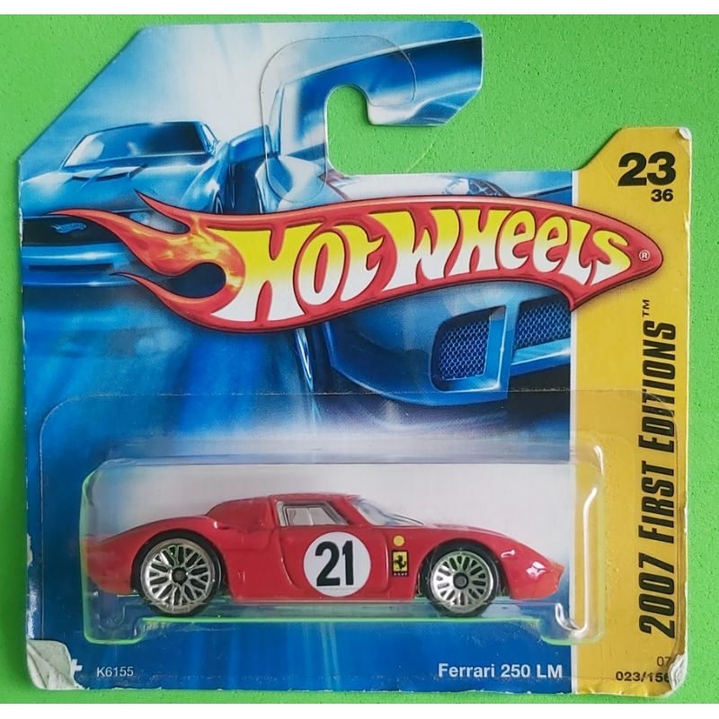 HOT WHEELS FERRARI 250 LM LACRADO NA CARTELA ESCALA 1.64 TAMANHO 7CM VERMELHA COLECAO ANTIGA Shopee Brasil