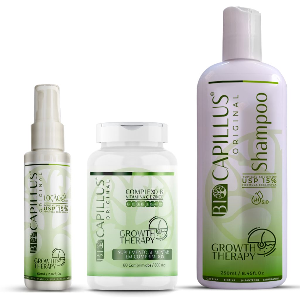 Kit Antiqueda Capilar e Crescimento Acelerado BioCapillus Original ...