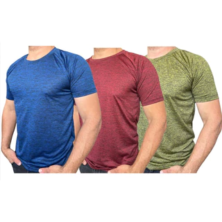 Kit 3 Camisetas Dry fit Academia Treino Fitness Masculina