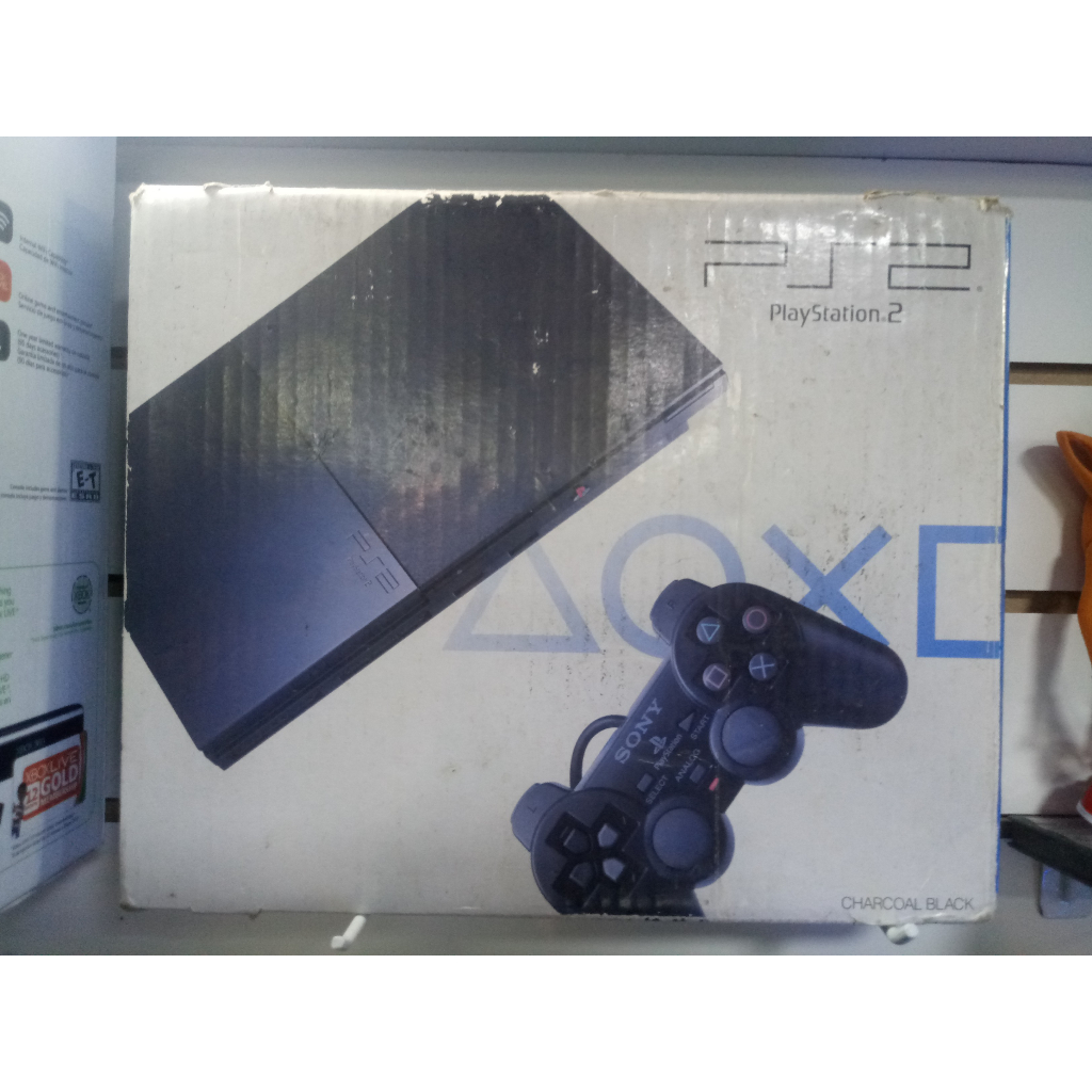 playstation 2 na caixa com joystick original sony