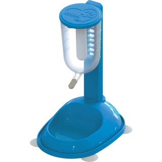Bebedouro Comedouro Automático Para Cães Gatos Regulável Com Bilha STAR (COR AZUL) Promoção Envio Imediato