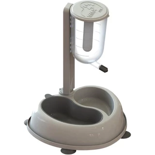 Bebedouro Automático Comedouro Para Cães e Gatos Duplo Anti Formiga C/ Bilha (COR BEGE) Promoção Envio Imediato
