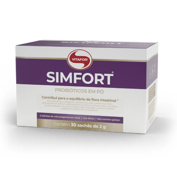 Simfort Probiótico 30 Sachês - VITAFOR | Shopee Brasil