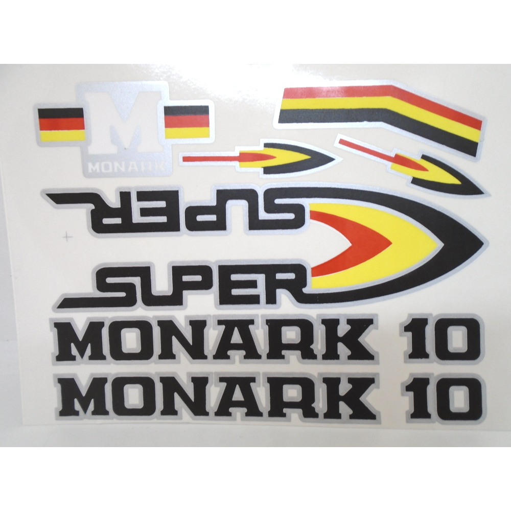 Cartela de Adesivo Monark 10 Super Preto.