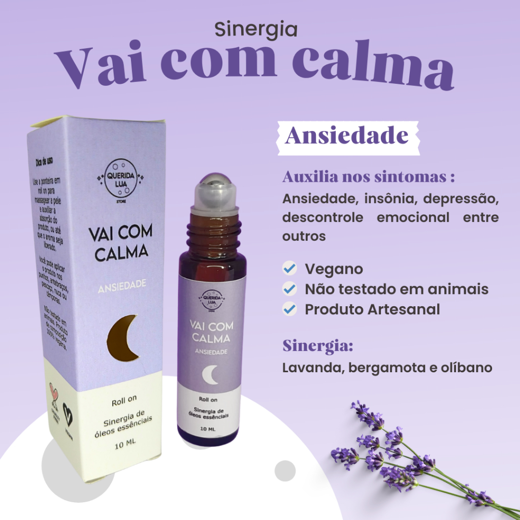Sinergia de óleo essencial - ANSIEDADE - Vai com Calma 10 ML | Shopee ...