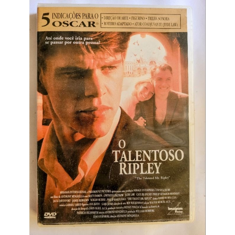 DVD O TALENTOSO RIPLEY MATT DAMON ORIGINAL | Shopee Brasil