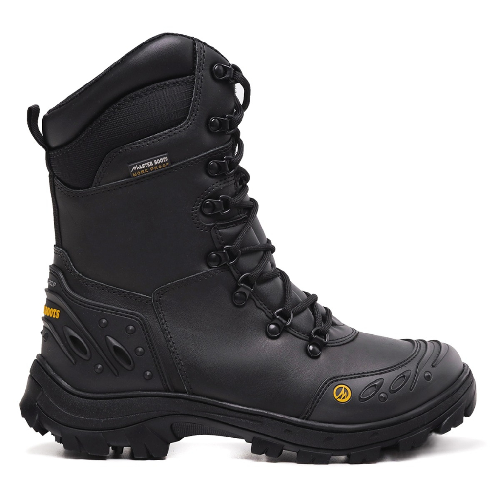 bota cano alto Master Boots couro legitimo palmilha em gel | Shopee Brasil