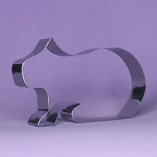 Molde Inox para Pastel Capivara Tamanho 18x11 Cm