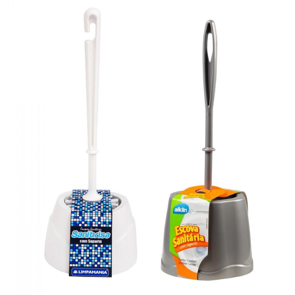 Escova De Limpar Vaso Sanitário Privada Banheiro Sanibrisa e Alklin