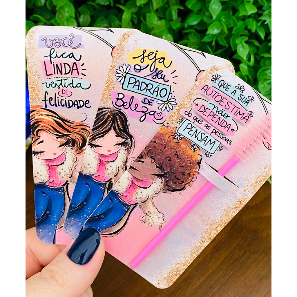 Cartões para MIMOS - para usar escovinha de cílios/mini lixa - Mulheres mix