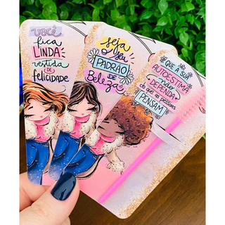 Cartões para MIMOS - para usar escovinha de cílios/mini lixa - Mulheres mix