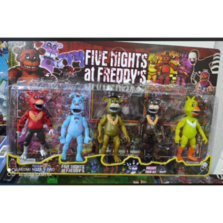 Five Nights At Freddy's Kit 5 Bonecos Animatronics Oferta