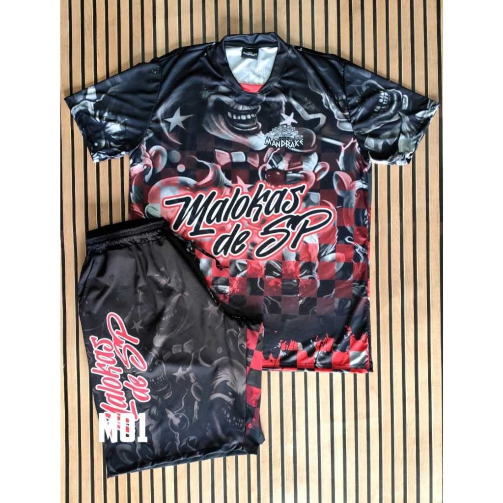 Kit Império Mandrake Cria de Quebrada Favela Camiseta + Bermuda