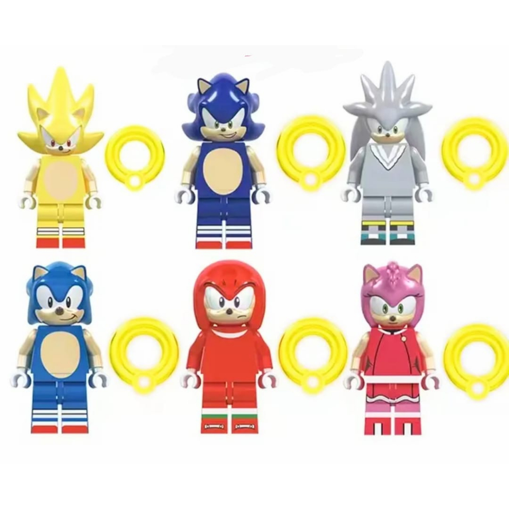 Coleção Sonic kit c/ 6 Bonecos Action Figure Pronta Entrega - WIN  Colecionáveis