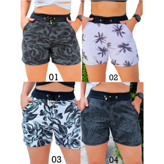 Kit 4 Shorts Feminino Ribana Canelado Tipo Moletom Atacado