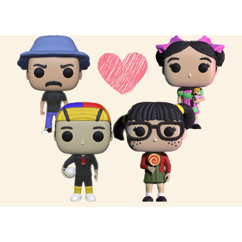 Funkos da Turma do Chaves. | Shopee Brasil