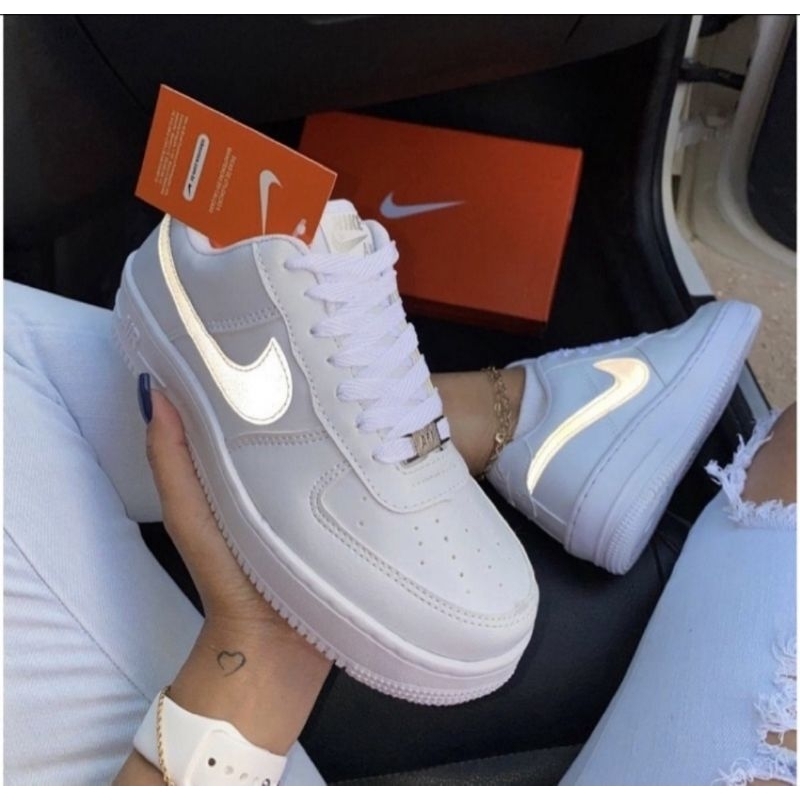 Tênis LV8 Air Force Nike Branco Preto Oferta - Escorrega o Preço