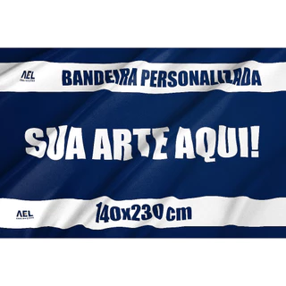 Bandeira Personalizada 140x230 cm Poliéster Oxford Tecido