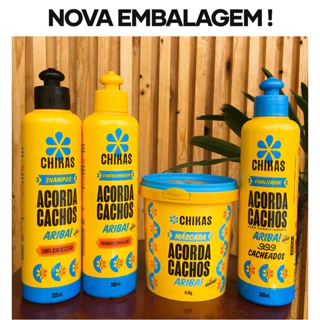Kit de Hidratação e Nutrição Acorda Cachos Completo Chikas Cosméticos