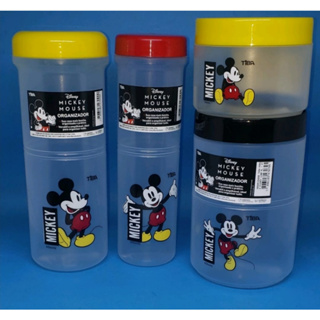 Pote De Plástico Redondo Mickey Com Tampa - Tiba - Unidade